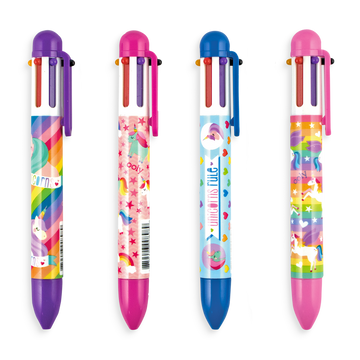 Multicolor Click Pen: Unique Unicorns