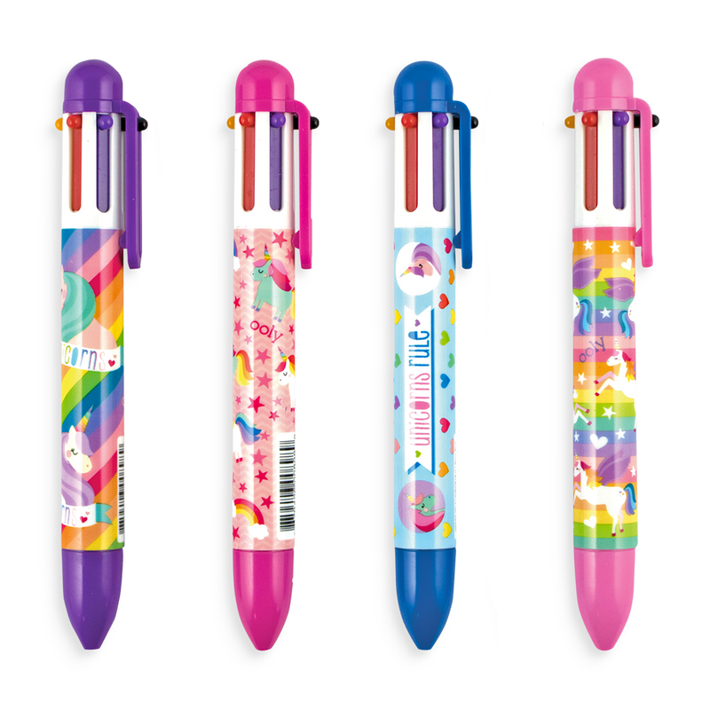 Multicolor Click Pen: Unique Unicorns