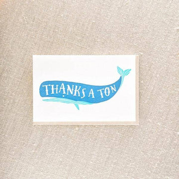 Thanks a Ton Whale Card