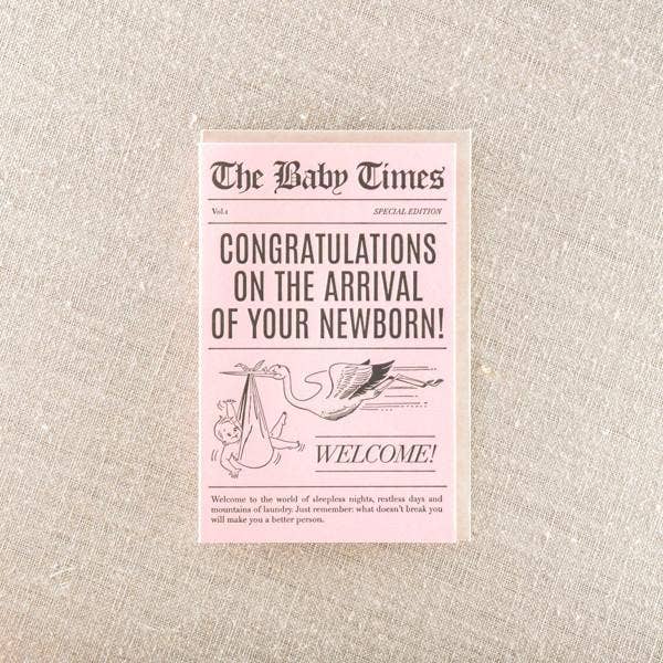 Baby Times - Pink Card