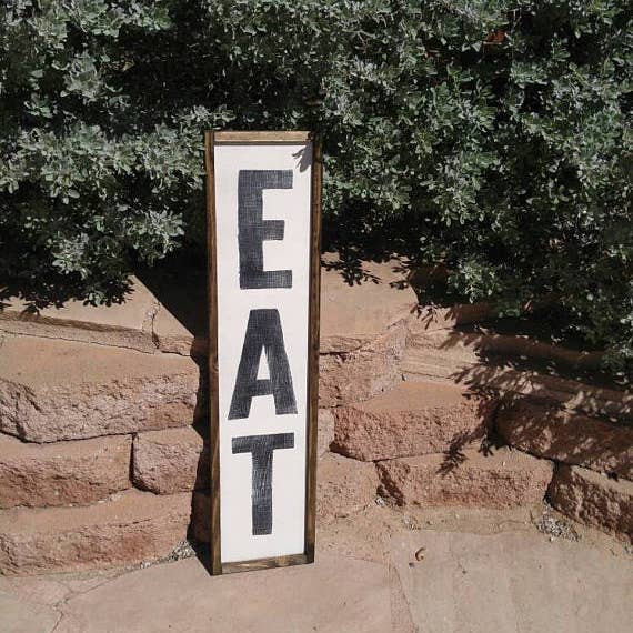 The Green Elephant Shop - Eat Sign