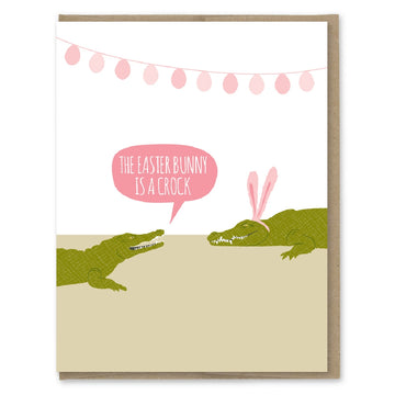 Easter Bunny Crock Card
