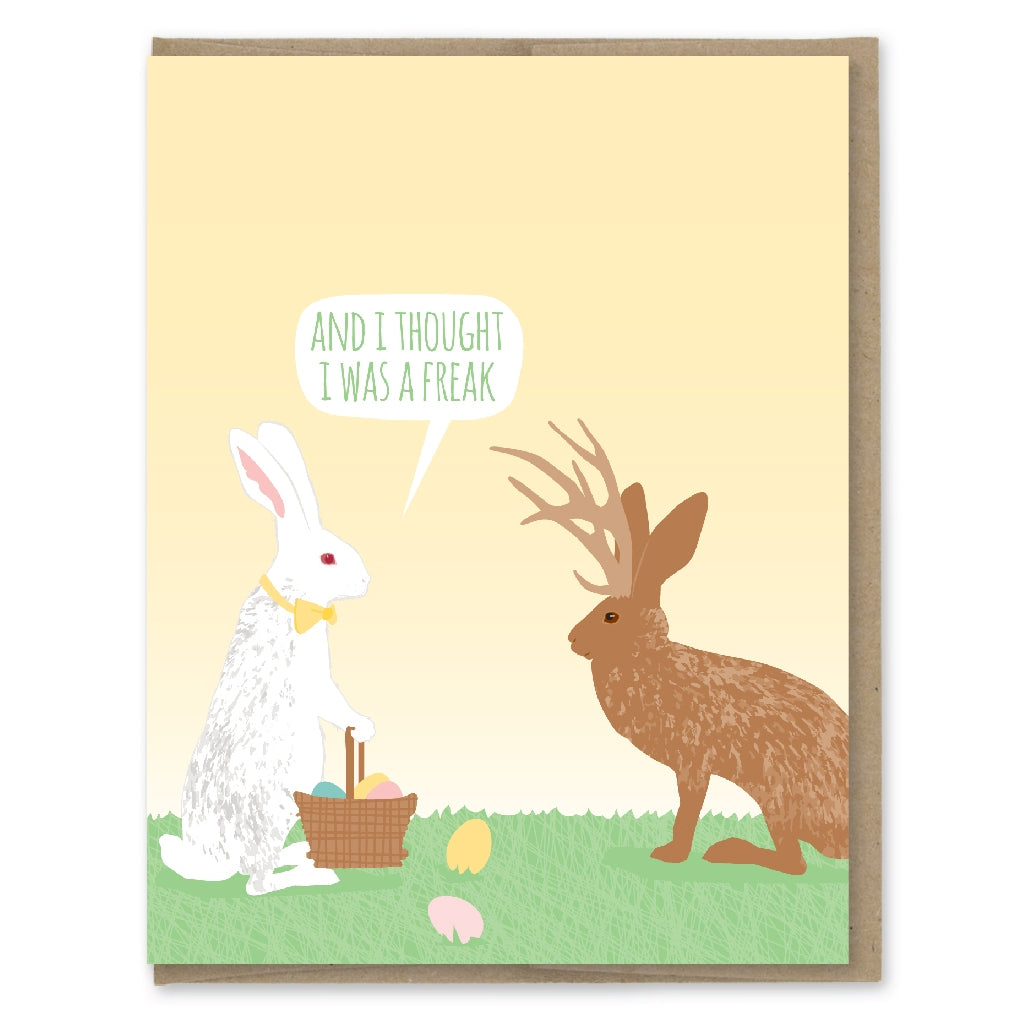 Freak Jackalope Easter Card