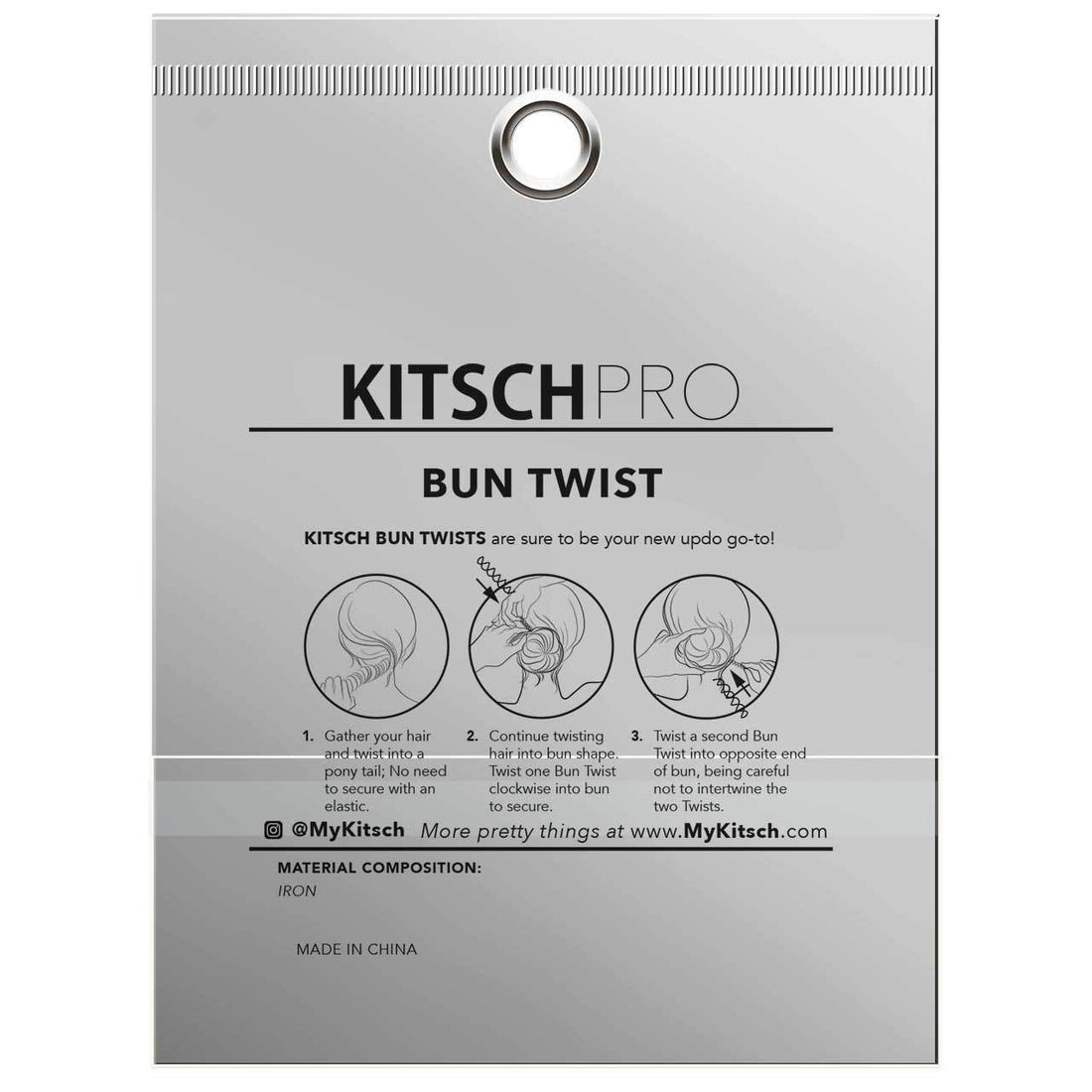 Kitsch Bun Twist - Black