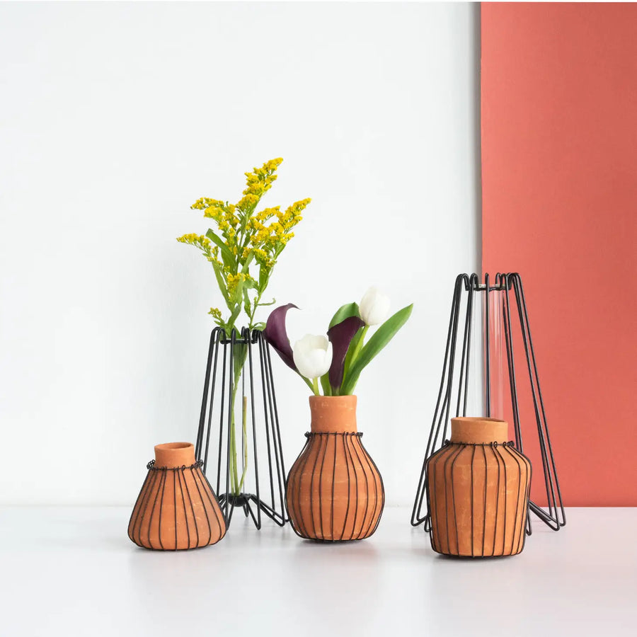 Terracotta Bud Vase