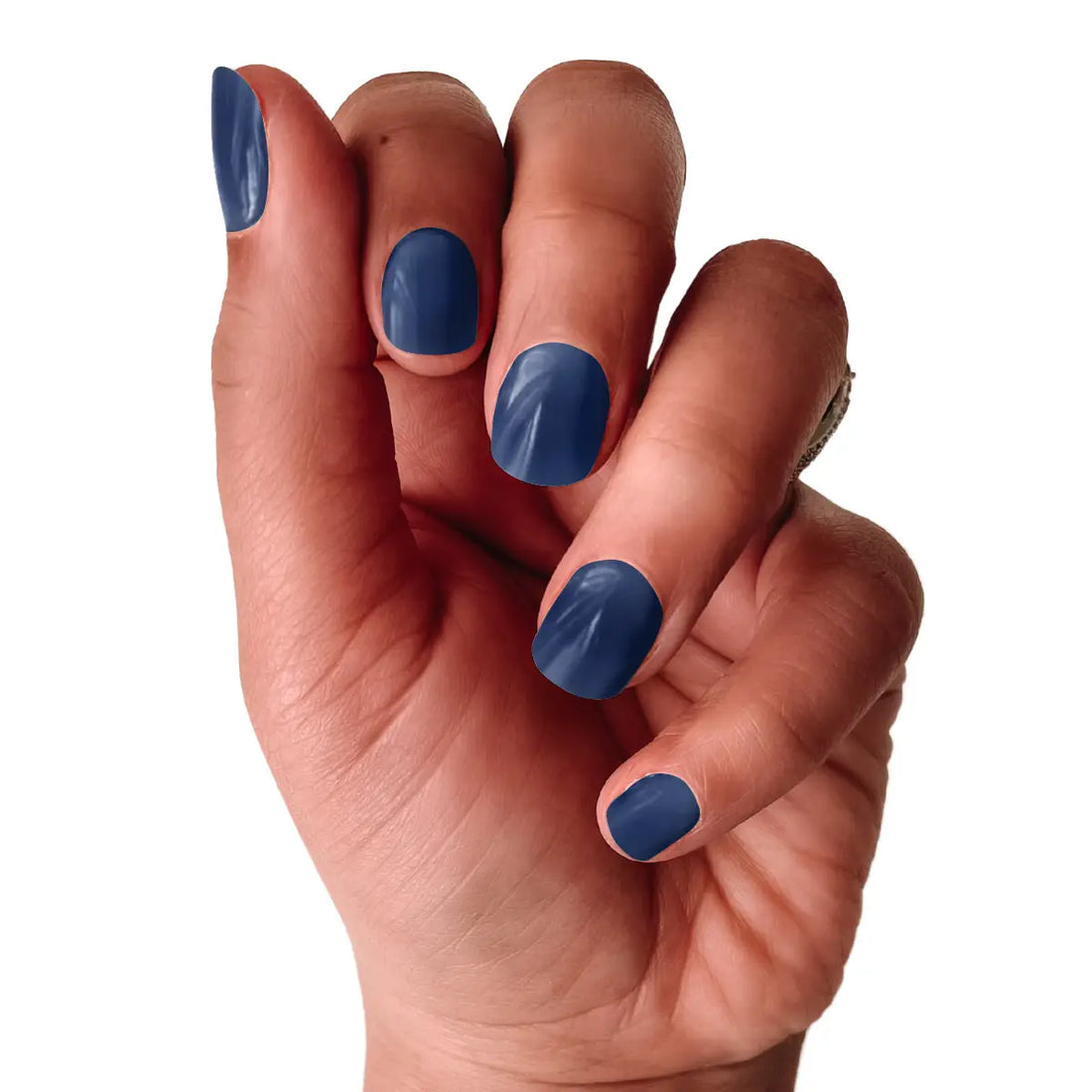 Midnight Blue | Dark Winter Blue Pearl Finish Nail Wraps