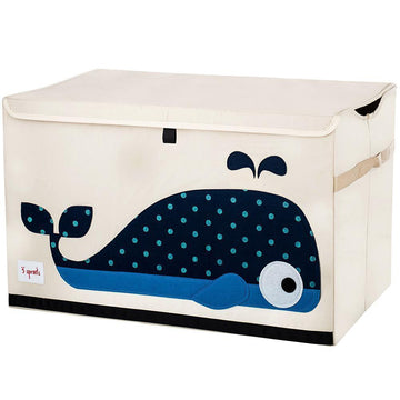 3 Sprouts Whale Toy Chest