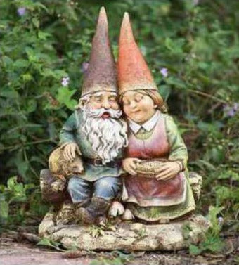 Rustic Resin Gnome Couple