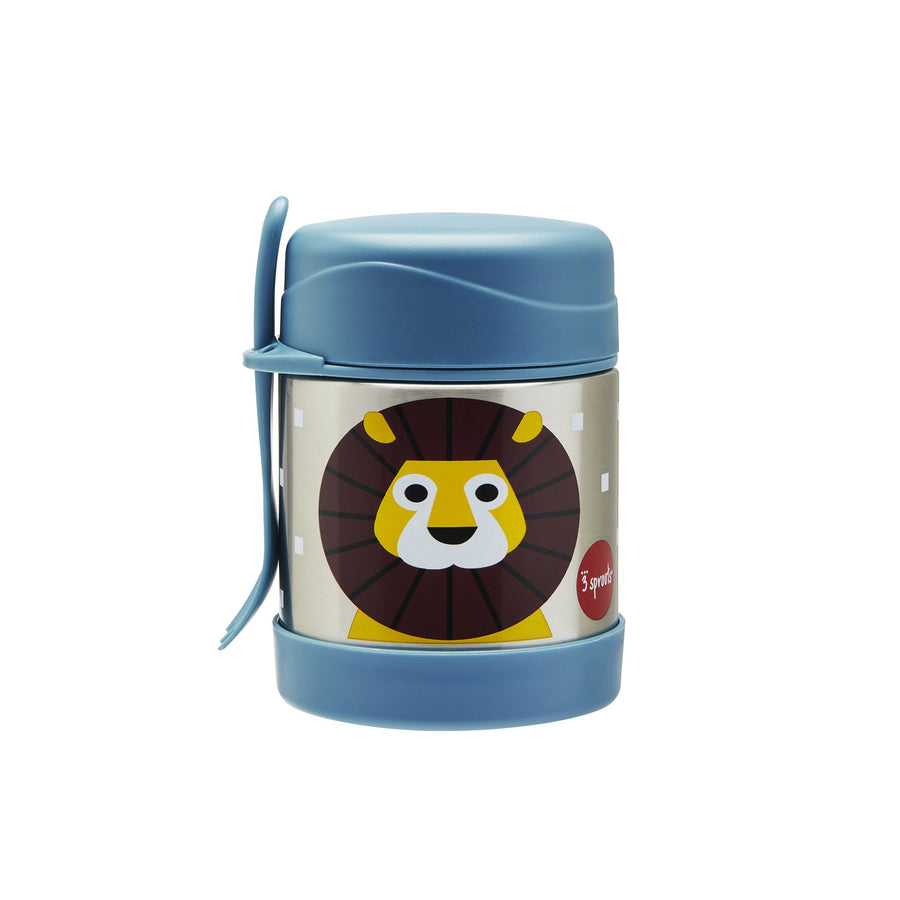 3 Sprouts Lion Stainless Steel Food Jar
