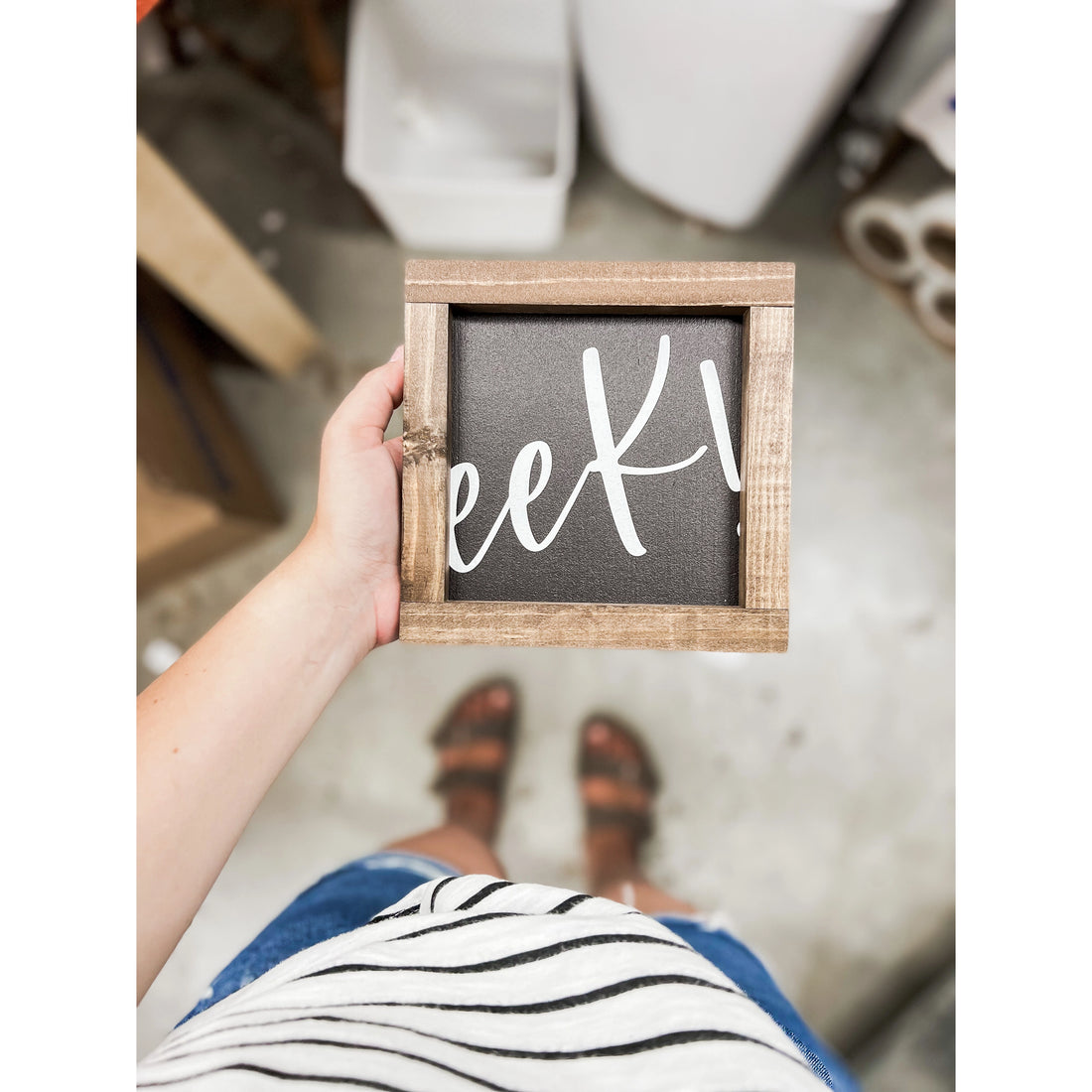 Eek! | Halloween Wood Sign