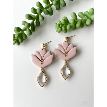 Isabella Charm | Blush | Clay Earrings