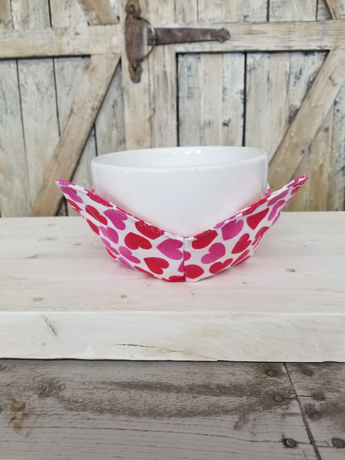 Pink & Red Hearts Bowl Cozy