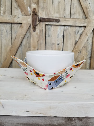 Chickens & Roosters Bowl Cozy