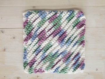 Pastel Square Cotton Wash/Dish Cloth