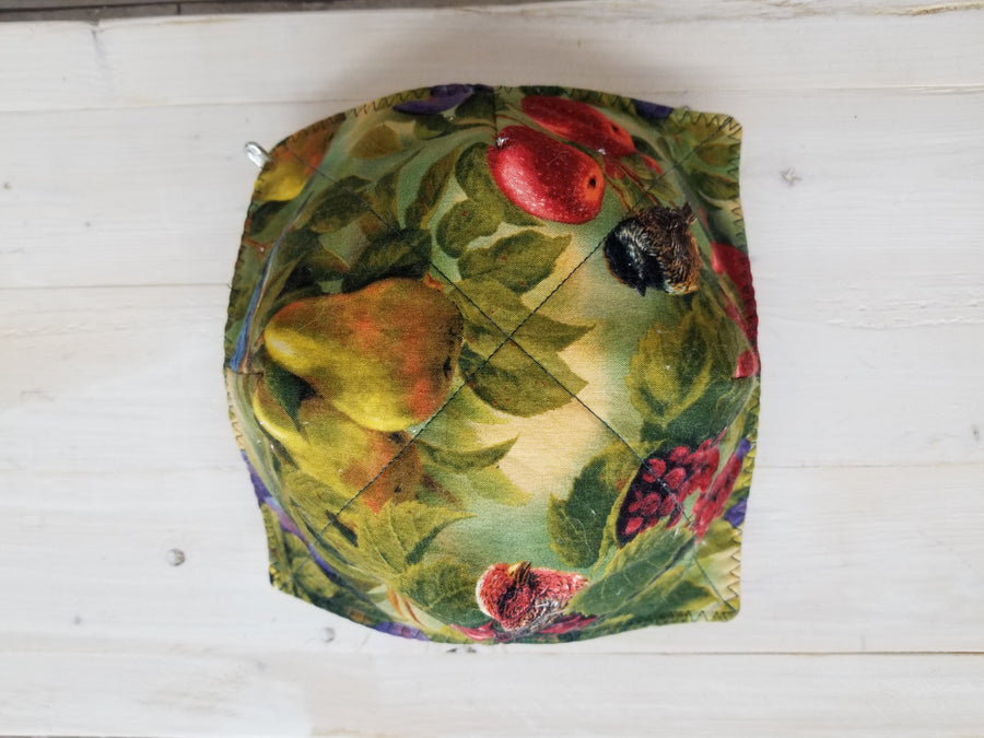 Birds and Fruit Bowl Cozy