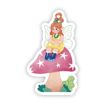 Forest Fairy and Mushroom Sticker