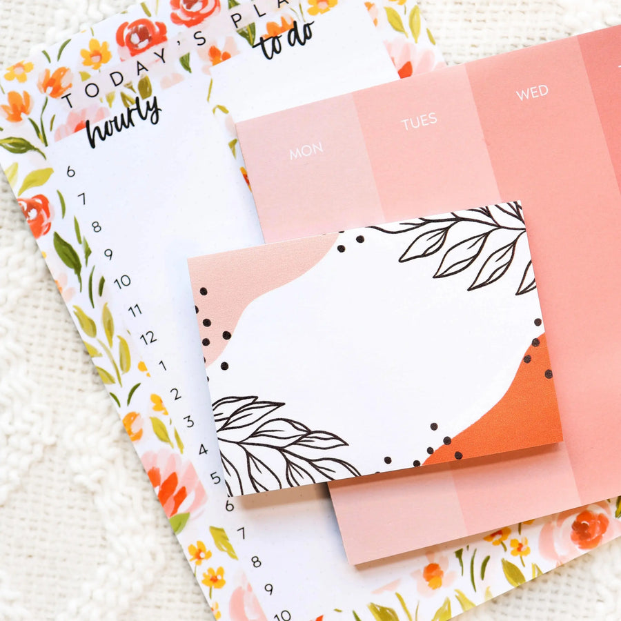 Spring Garden Daily Planner Note Pad
