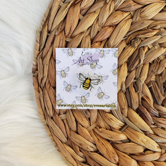 Acrylic Honey Bee Pin