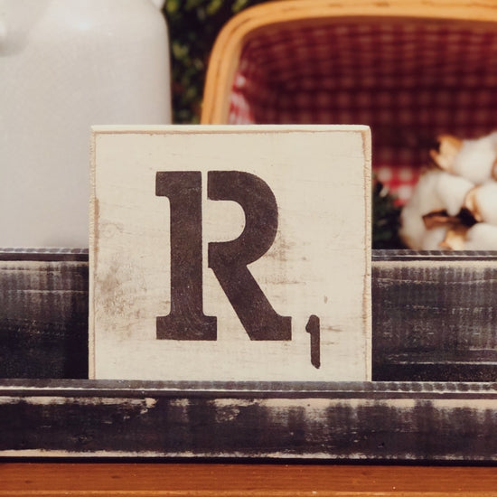 Letter Tile - R