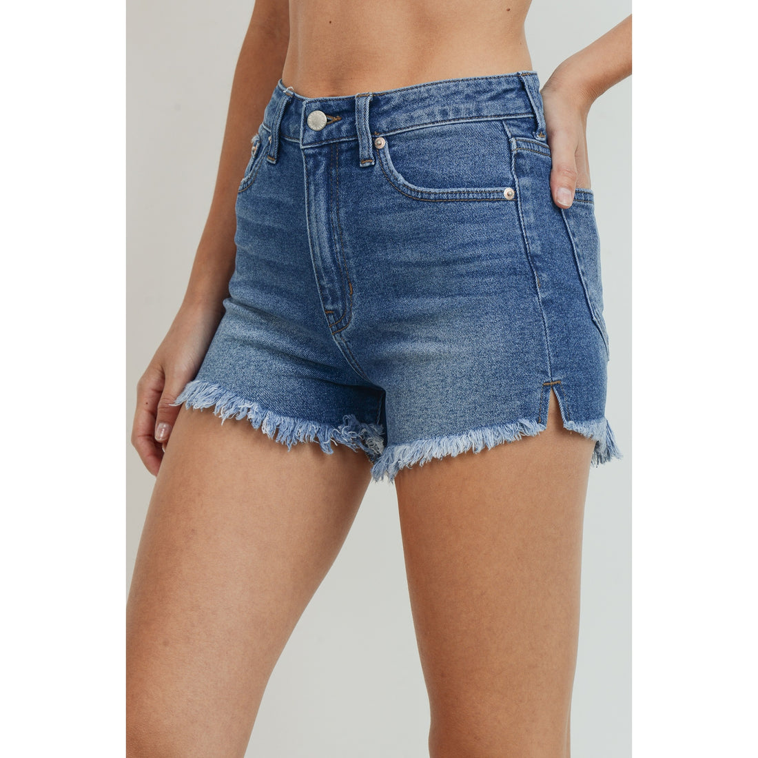 Fray Jean Shorts