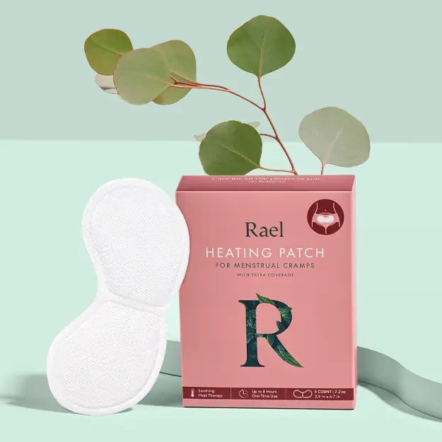 Rael Heating Patch for Menstrual Cramps with Extra Coverage