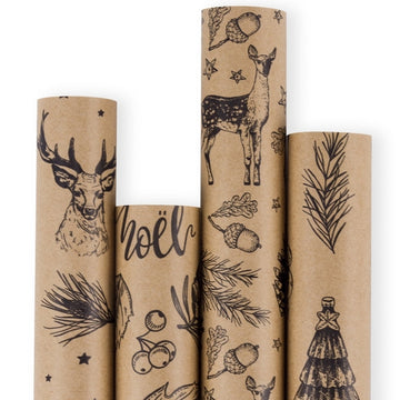Rustic Kraft Wrapping Paper