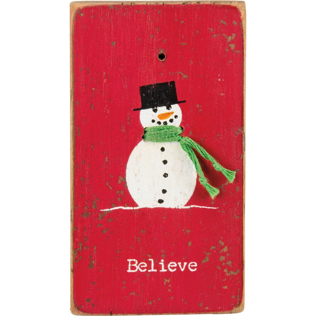 Stitched Block Magnet - Believe