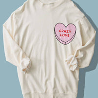 Candy Heart Oversized Sweatshirt