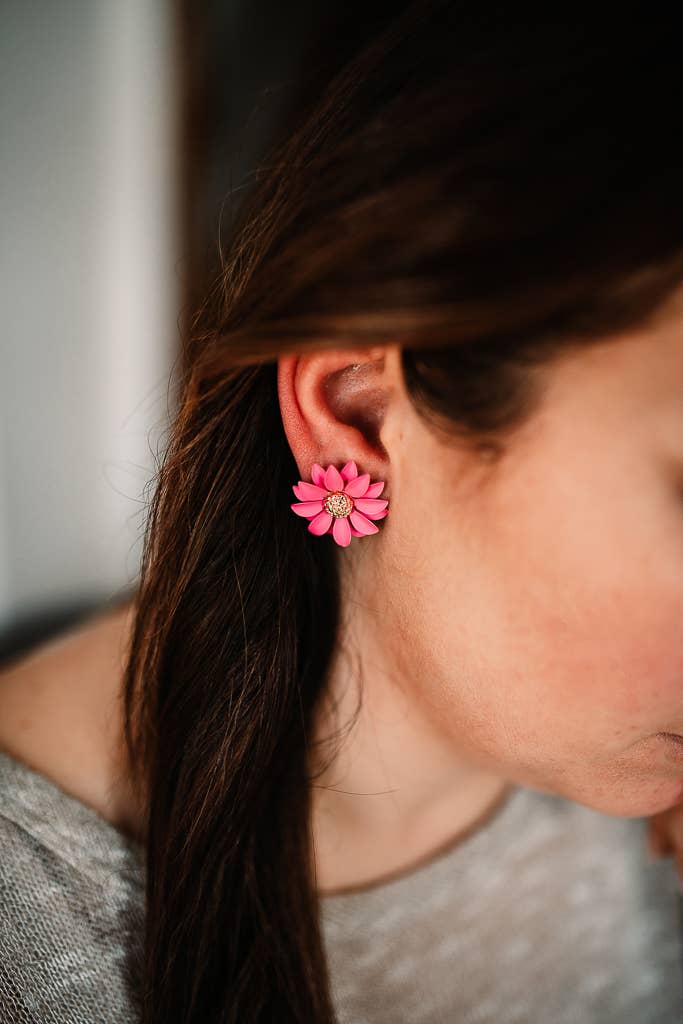 Mari Earrings - Pink