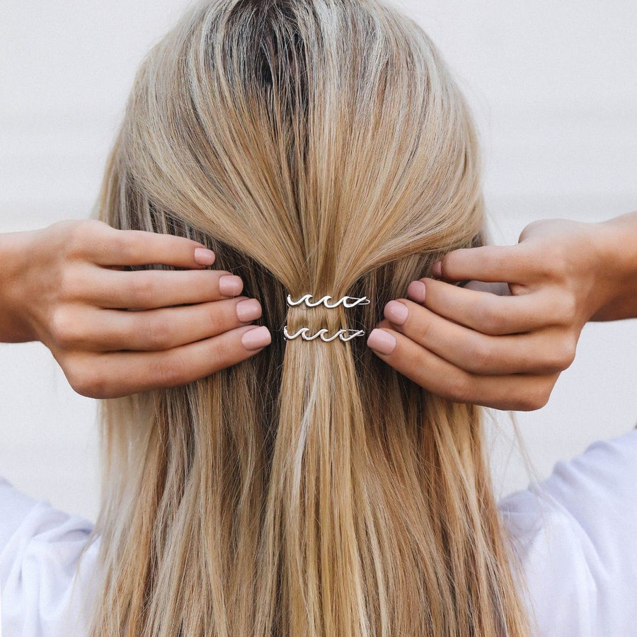Pura Vida Bracelets - Wave Hair Barrettes (Set of 2)