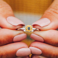 Pura Vida Bracelets - Enamel Sunflower Ring