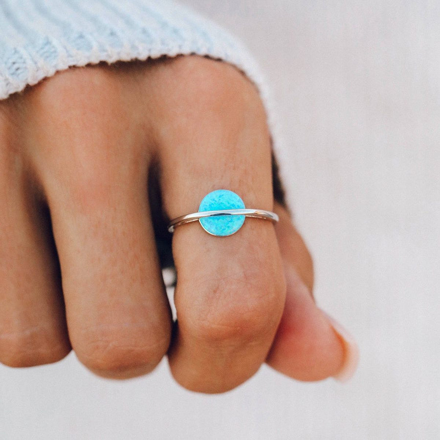 Pura Vida Bracelets -  Opal Saturn Ring