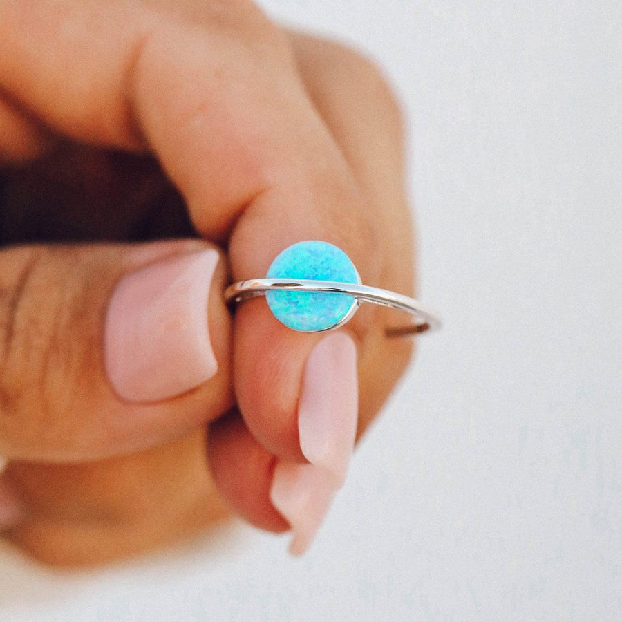 Pura Vida Bracelets -  Opal Saturn Ring