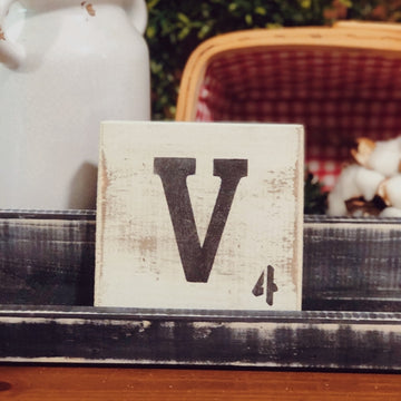 Letter Tile - V