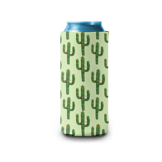 Christmas Cactus Slim Can Cooler