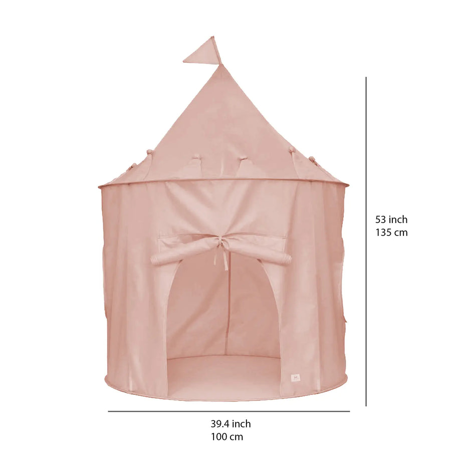 3 Sprouts Recycled Fabric Play Tent Castle - Misty Pink