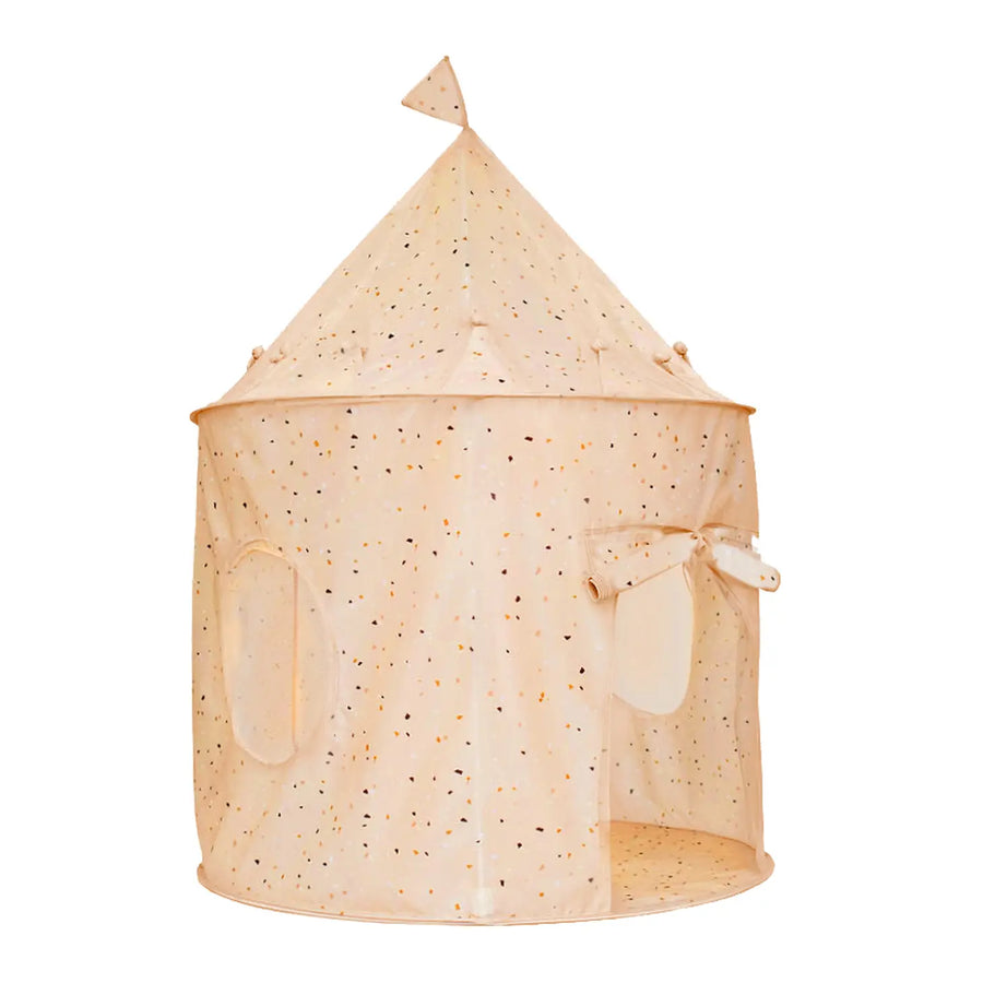 3 Sprouts Recycled Fabric Play Tent Castle - Terrazzo Clay