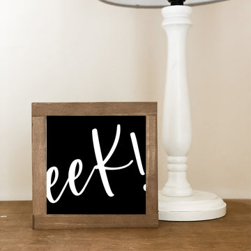 Eek! | Halloween Wood Sign