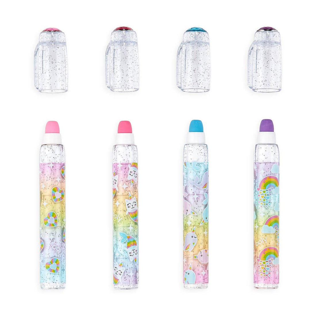 Ooly Rainbow Glitter Gem Scented Erasers