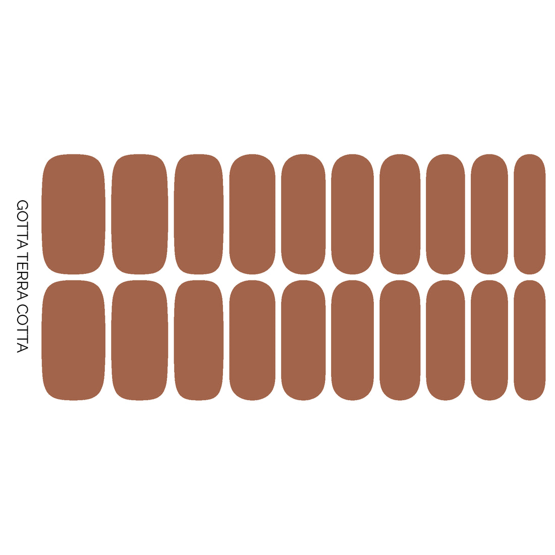 Gotta Terra Cotta | Warm Amber Pearl Finish Solid Nail Wrap