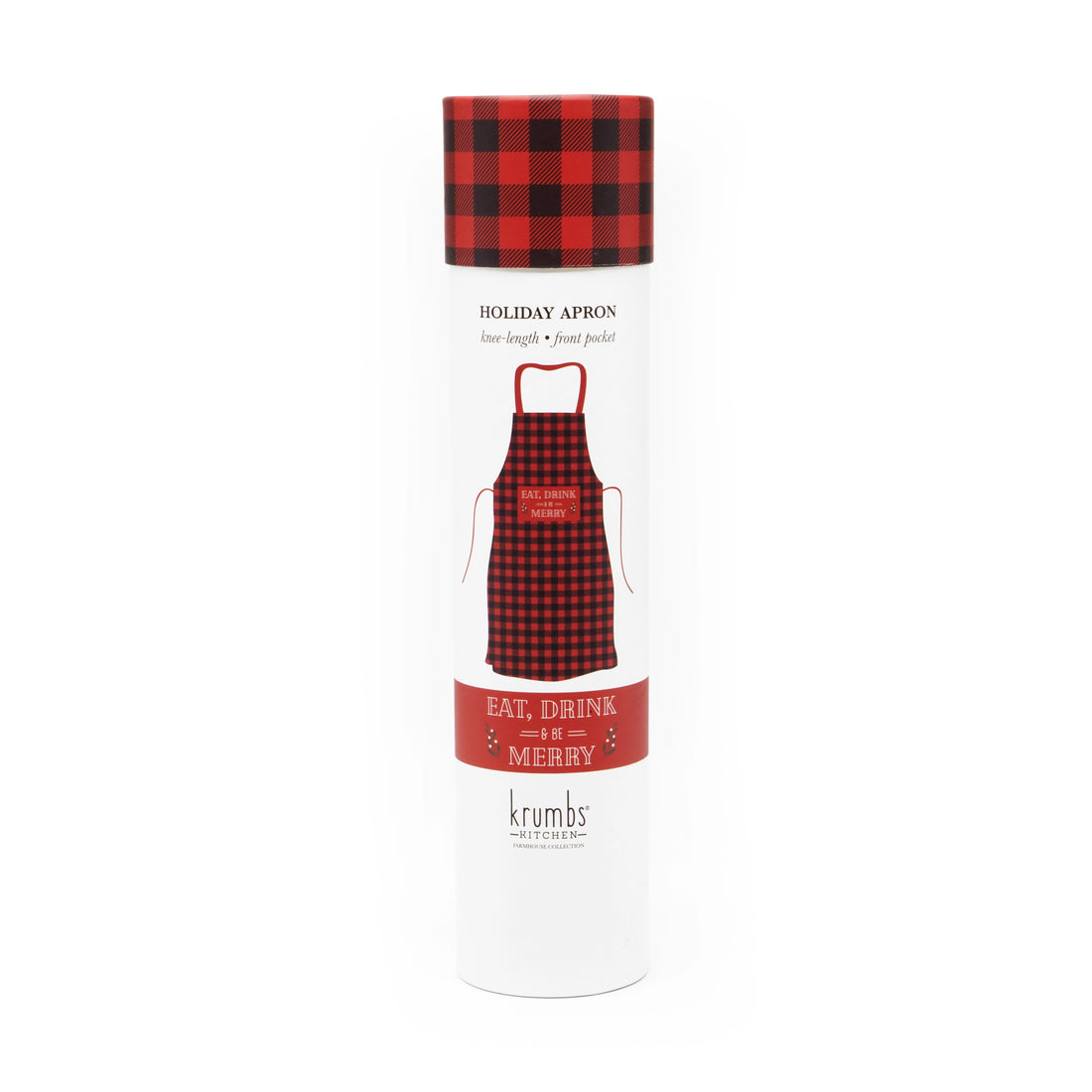 Krumbs Kitchen Farmhouse Holiday Aprons - Eat, Drink and Be Merry