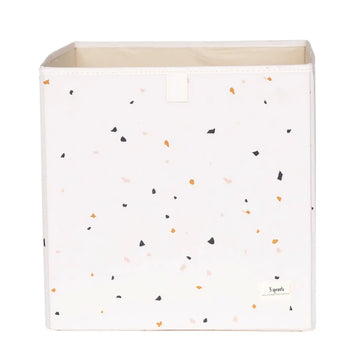 Recycled Fabric Storage Cube - Terrazzo Cream