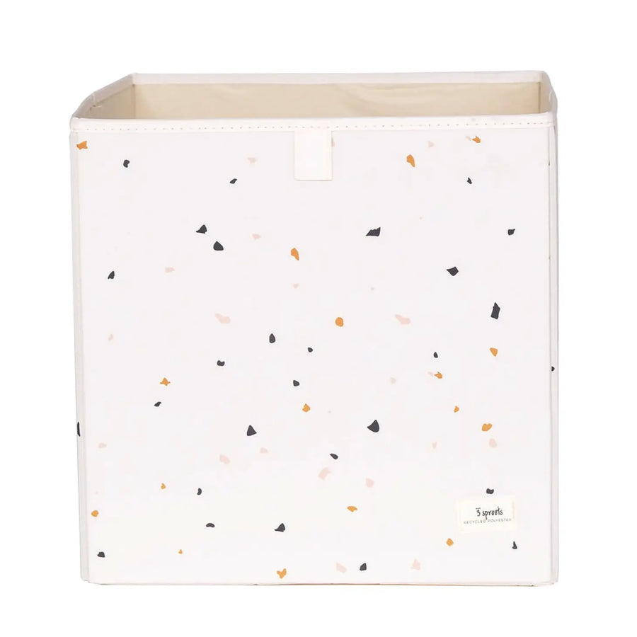 Recycled Fabric Storage Cube - Terrazzo Cream