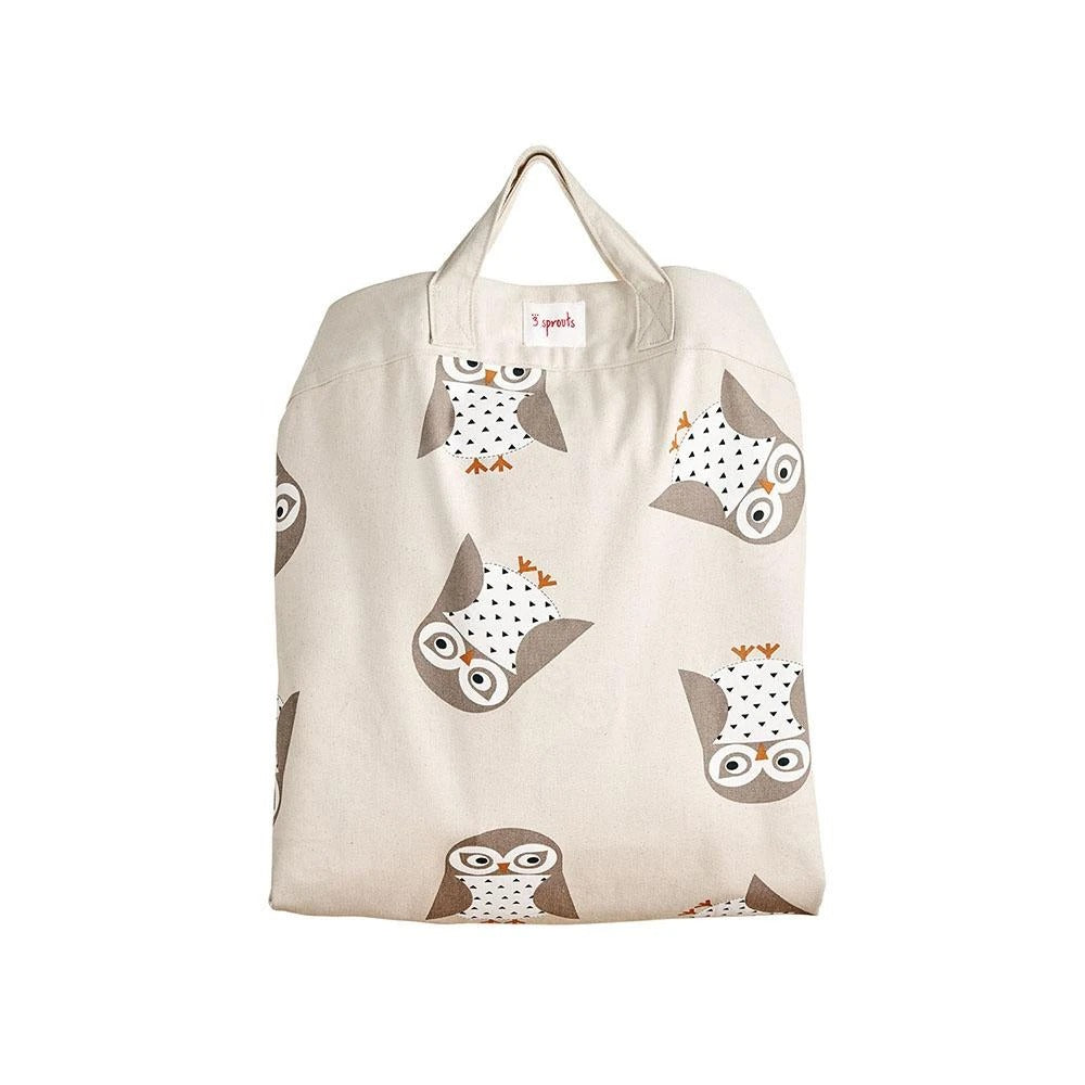 3 Sprouts Owl Play Mat Bag