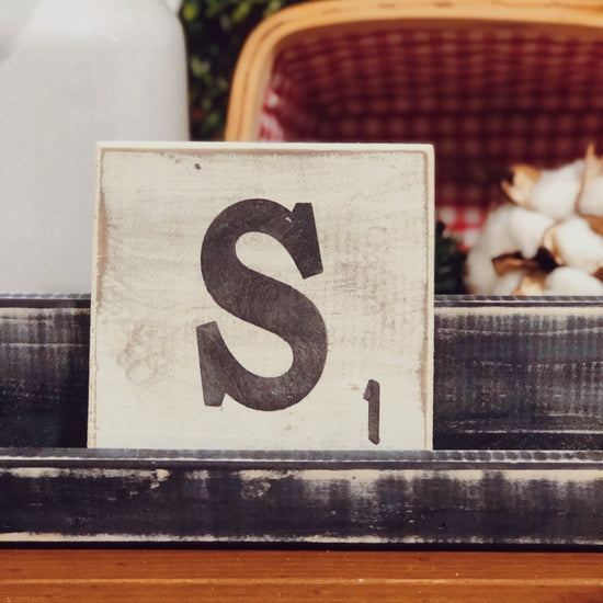 Letter Tile - S