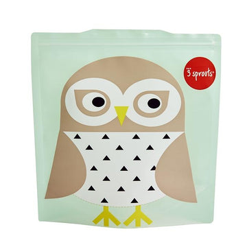 3 Sprouts Owl Sandwich Bag