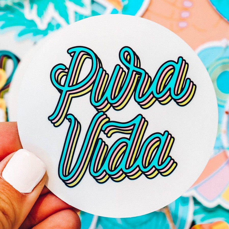 Pura Vida Bracelets - Neon Pura Vida Sticker