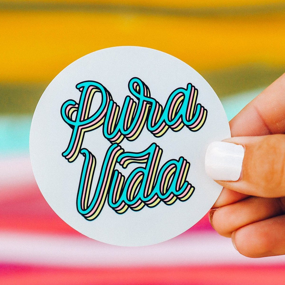 Pura Vida Bracelets - Neon Pura Vida Sticker