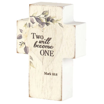 Mark 10:8 Tabletop Cross