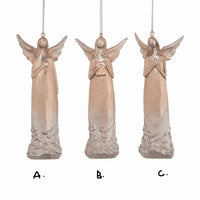 Resin Small Metallic Angel Ornaments